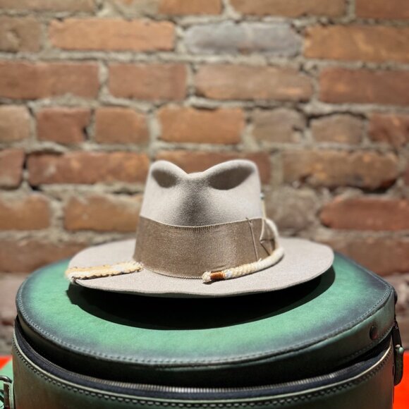 Nick Fouquet × God’s True Cashmere Fedora — Light Stone/Taupe - Picture 2 of 13